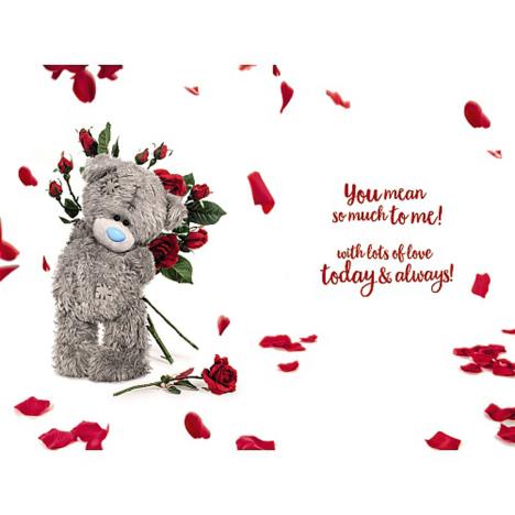 3D Holographic One I Love Me to You Bear Valentine's Card Extra Image 1